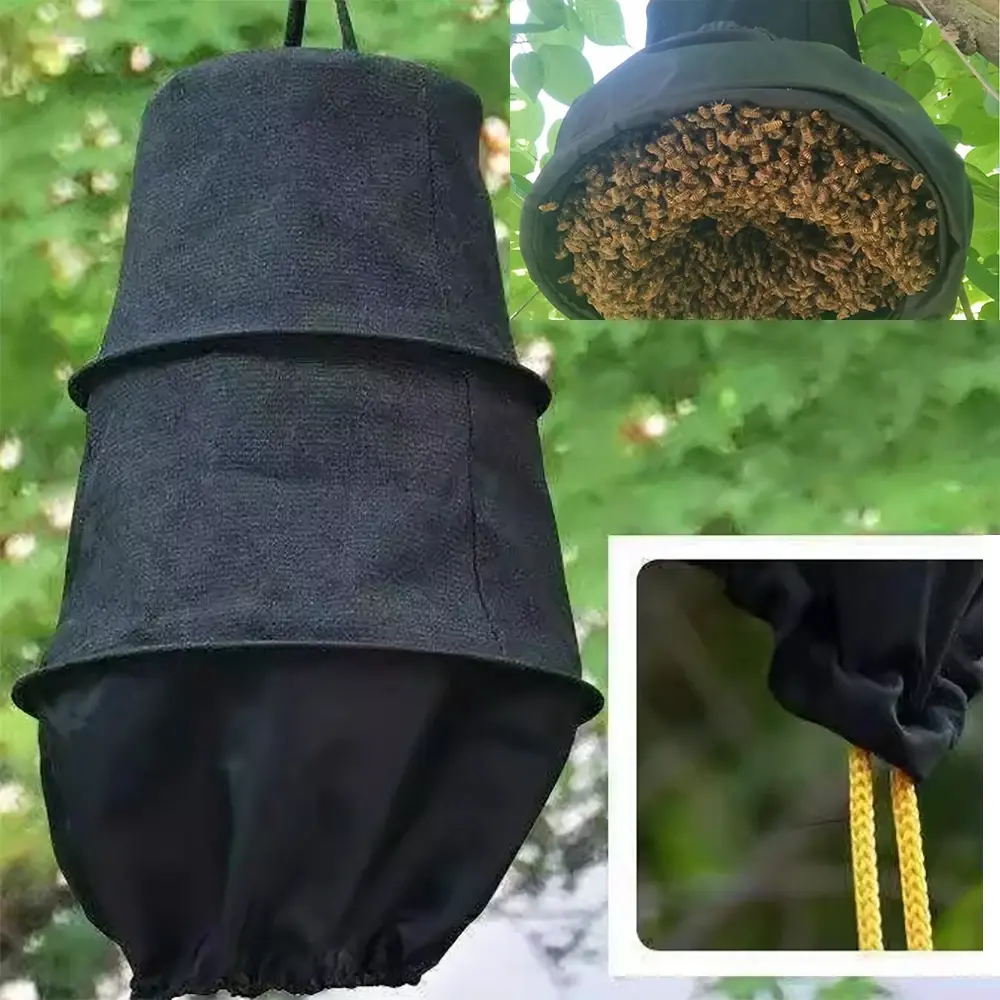 Bolsa Gaiola para Captura de Enxames de Abelhas com Zíper — Coletor e Armadilha Apícola para Abelhas Silvestres